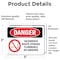Signmission Hazardous Waste Storage Flammable No Smoking Danger Sign, Vinyl Decal, 5in W x 3.5in L, 2PK OS-2PACK-DS-D-35-L-1322 - alternate 3